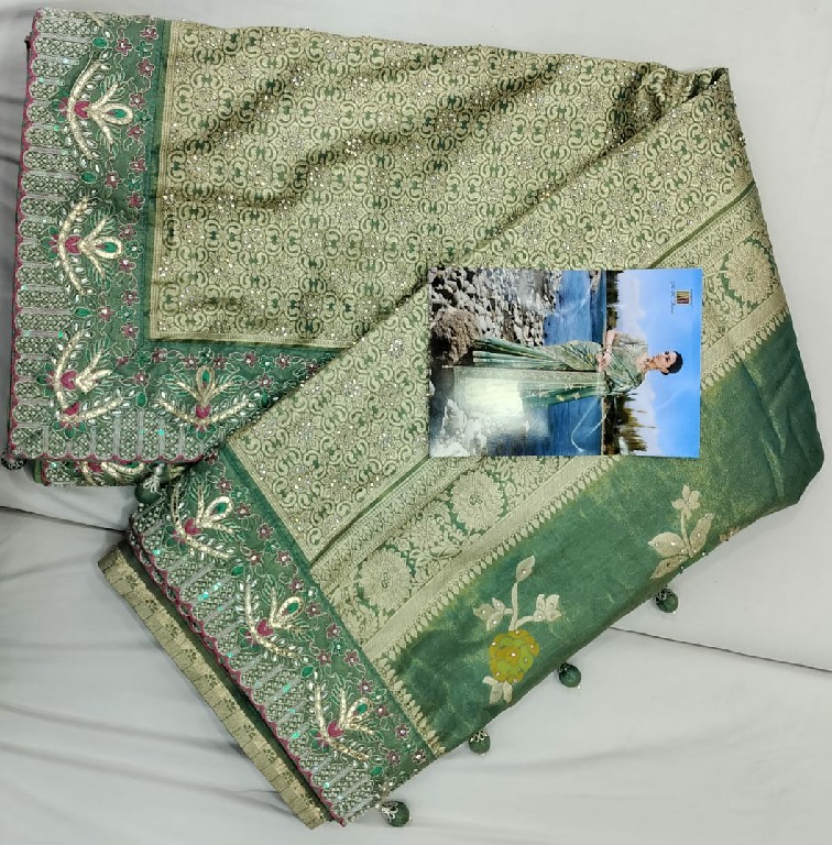 MN Kacchi Banarasi Wholesale Banarasi Fabric Pure Zari Designer Sarees