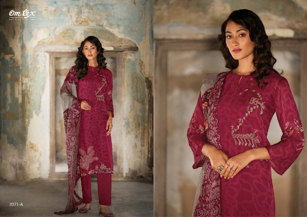 Omtex Tarasha Wholesale Organza Digital Embroidery And Hand Work Suits