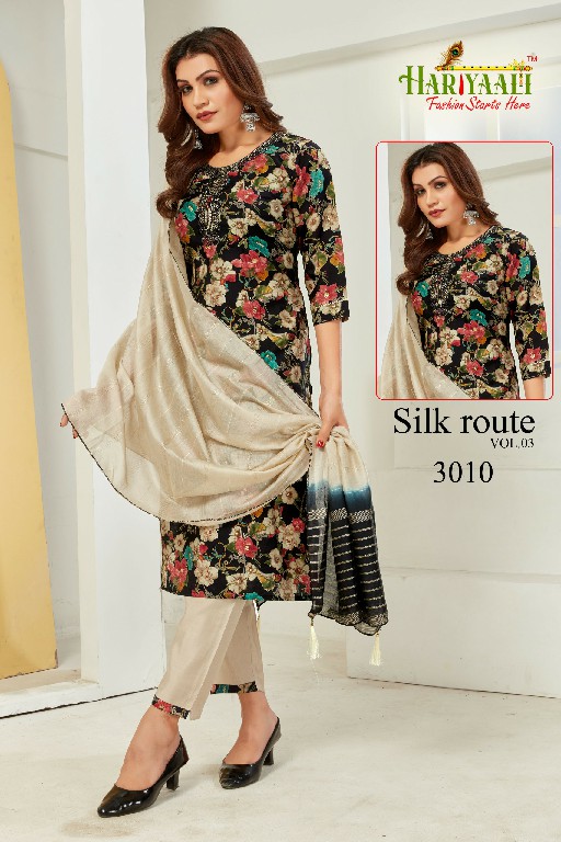 Hariyaali Silk Route Vol-3 Wholesale Readymade 3 Piece Suits Combo