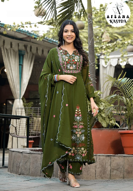 Afsana Kasida Wholesale Foux Georgette Readymade Salwar Suits