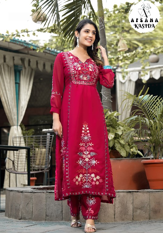 Afsana Kasida Wholesale Foux Georgette Readymade Salwar Suits