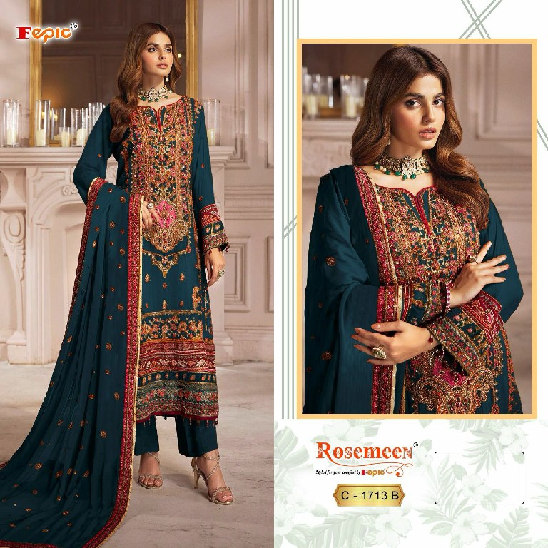 Fepic Rosemeen C-1713 Wholesale Pakistani Concept Pakistani Suits