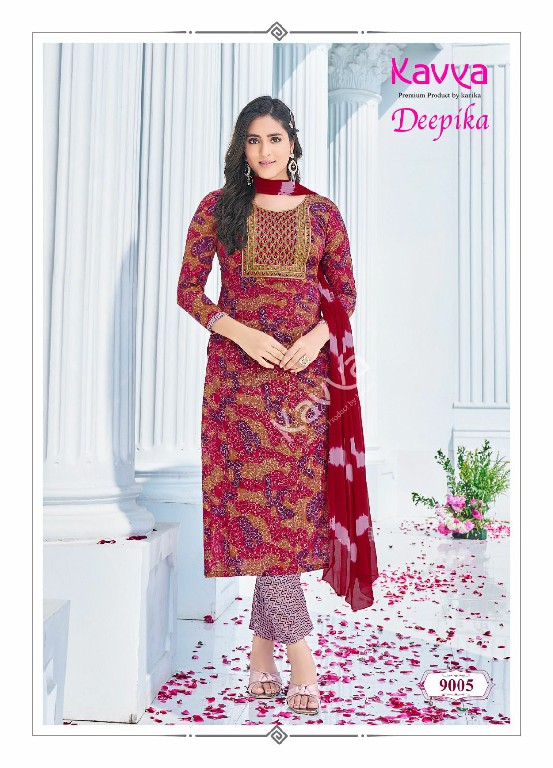 Kavya Deepika Vol-9 Wholesale Ready Made 3 Piece Dresses