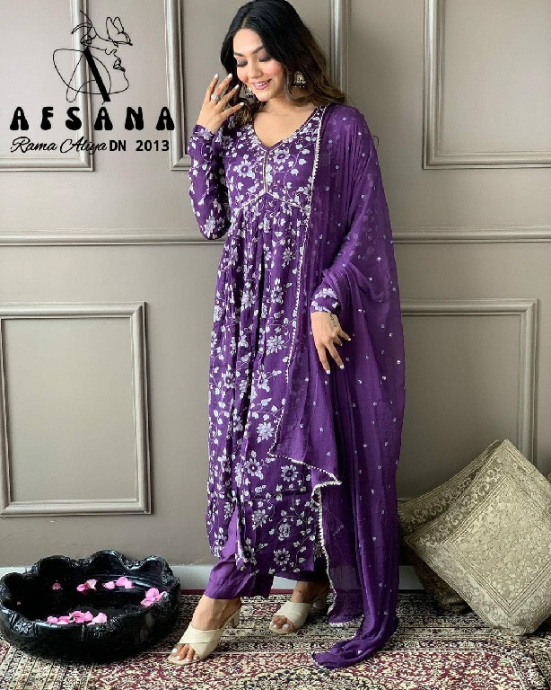 Afsana Rama Aliya Wholesale Readymade Aliya Salwar Suits