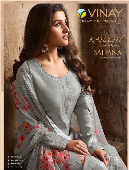 Vinay Kaseesh Suhana Wholesale Embroidered Dola Top Straight Salwar Suits