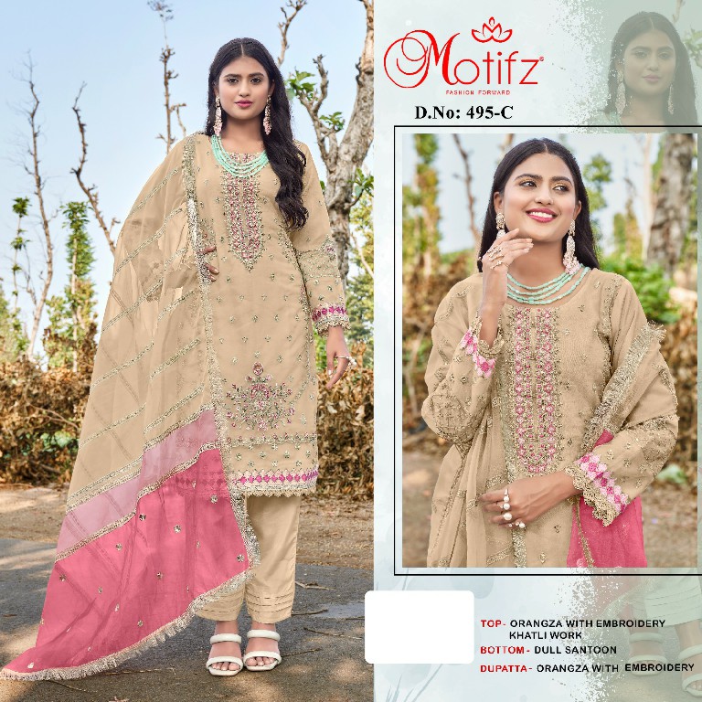 Motifz D.no 495 Wholesale Pakistani Concept Pakistani Suits