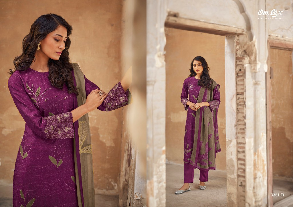 Omtex Anmoli Wholesale Russian Silk With Embroidery Hand Work Salwar Suits
