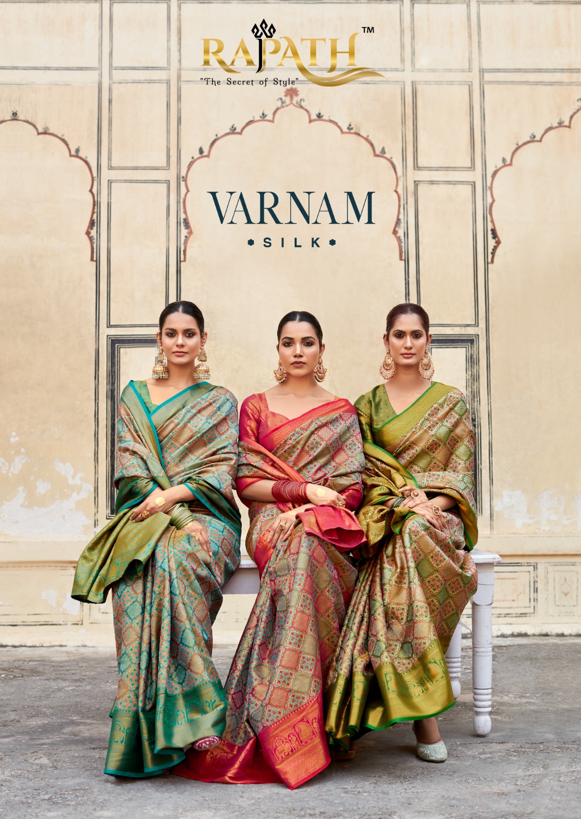Rajpath Varnam Silk Wholesale Pure Pattu Silk With Full Zari Weaving Sarees