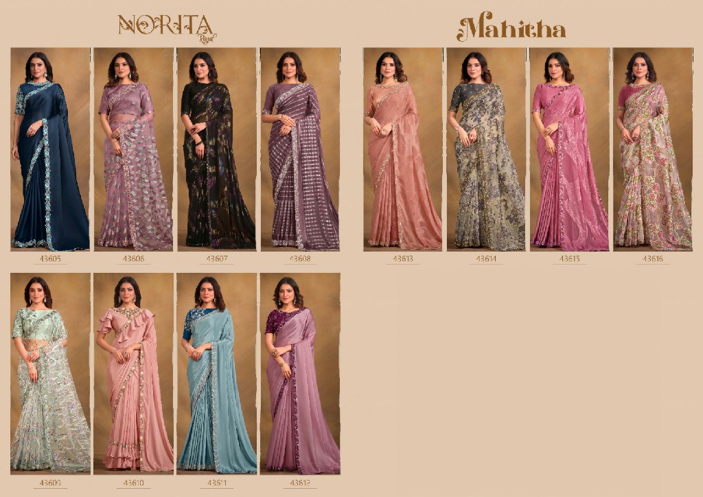 Mahotsav Norita 43600 Series Mahitha Wholesale Designer Sarees