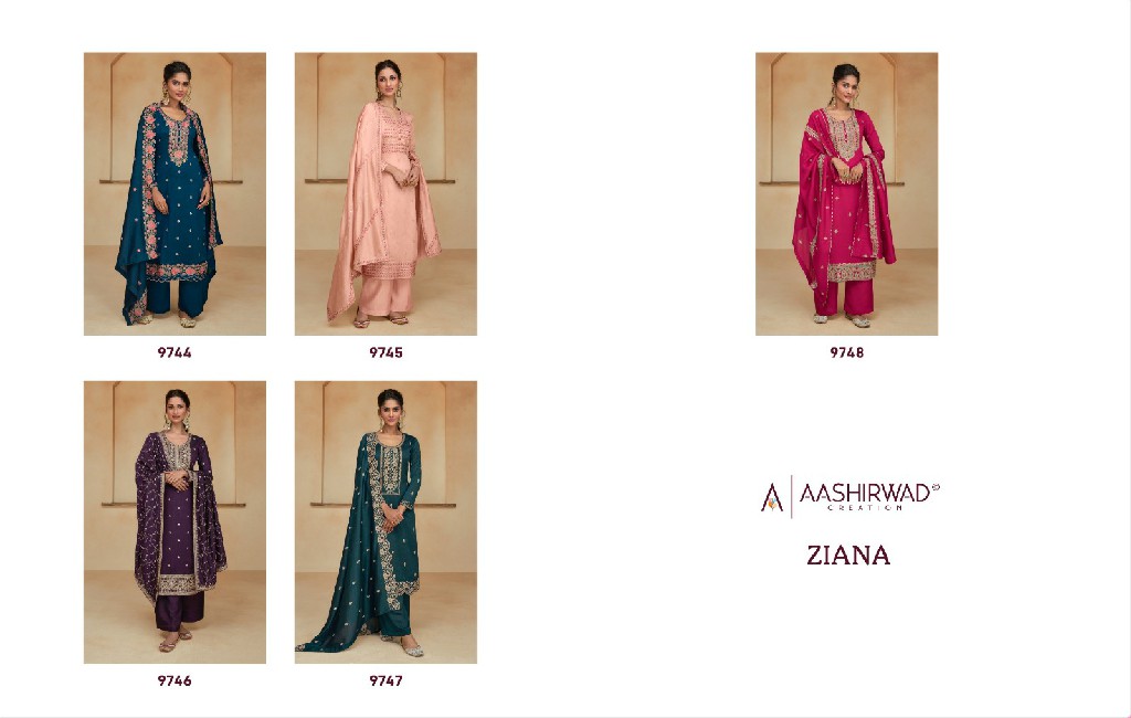 Aashirwad Ziana Wholesale Designer Readymade Festive Salwar Suits