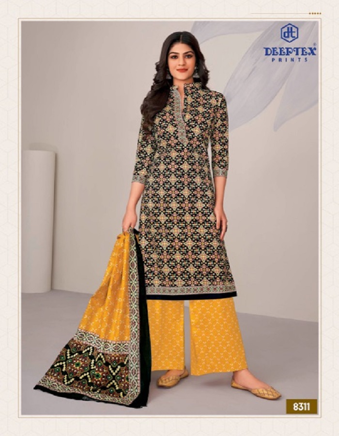 Deeptex Miss India Vol-83 Wholesale Pure Cotton Printed Dress Material