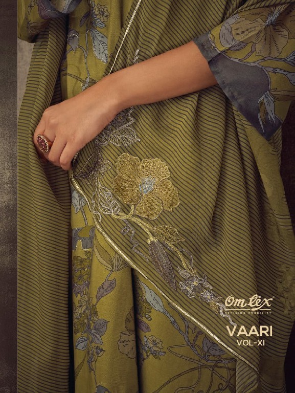 Omtex Vaari Vol- XI Wholesale Pure Musleen With Hand Work Salwar Suits