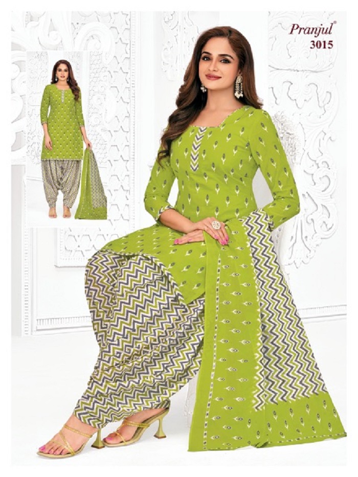 Pranjul Priyanshi Vol-30 Wholesale Patiyala Special Unstitched Cotton Dresses