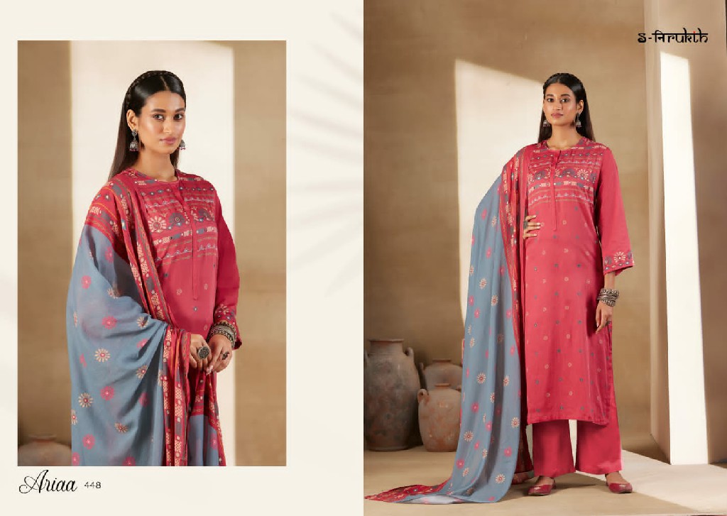 S Nirukth Ariaa Wholesale Cotton Satin With Hand Work Salwar Suits