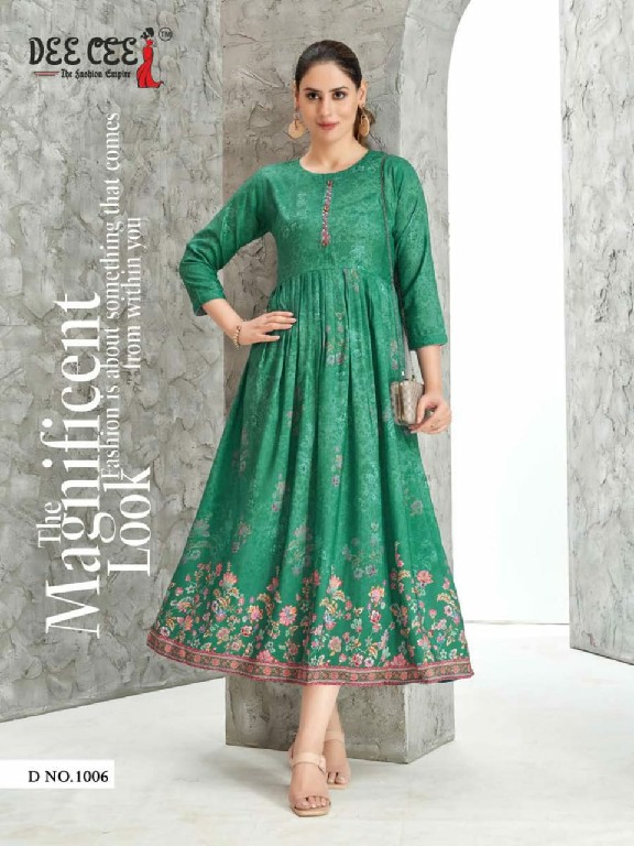 Dee Cee Erika Wholesale Flared Long Kurtis Collection - textiledeal.in