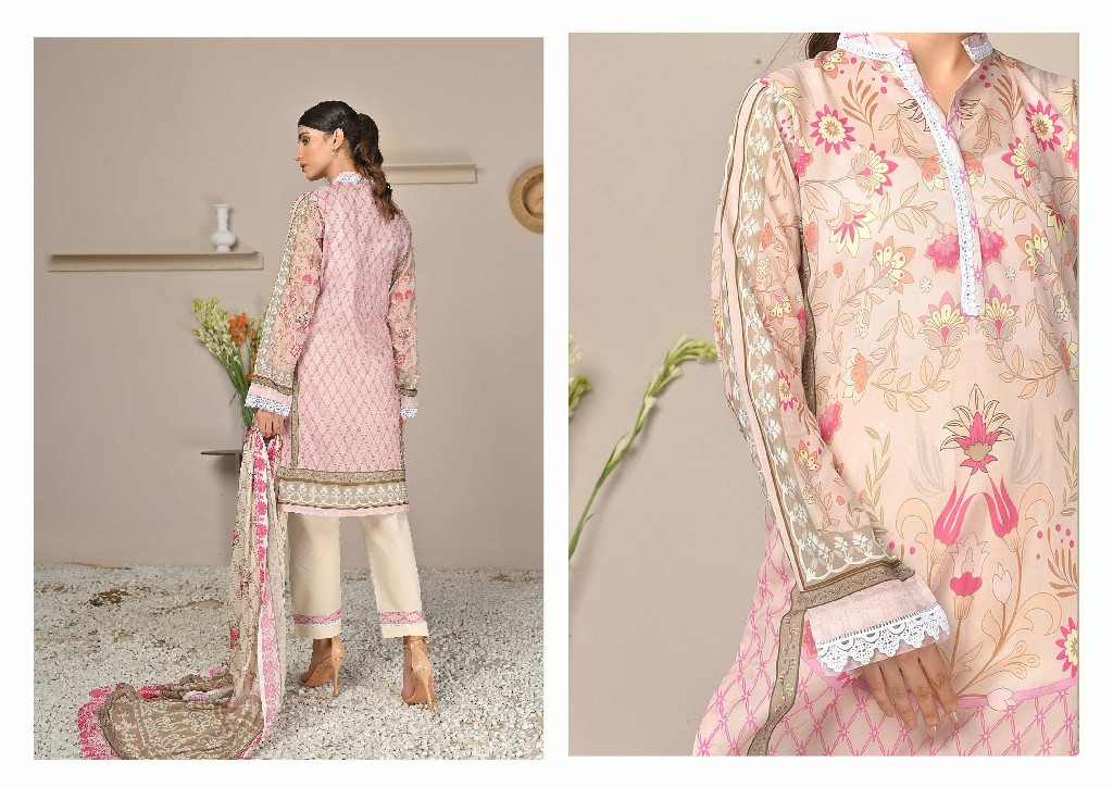 Zesh Daffodils Unstitched Printed Lawn Pakistani Suits