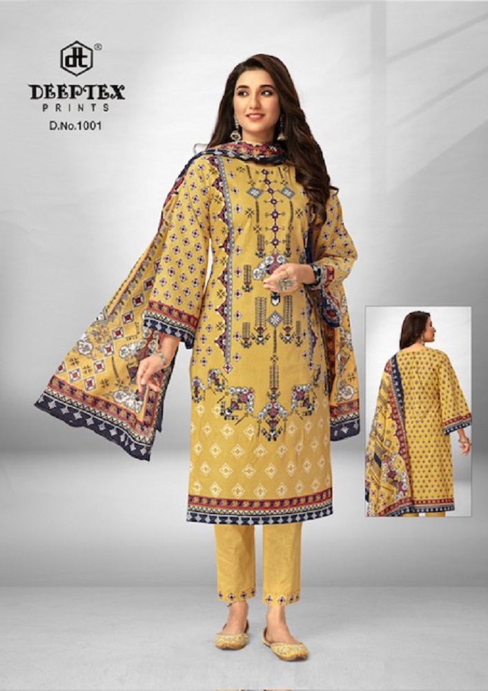 Deeptex Roohi Zara Vol-1 Wholesale Pure Cotton Printed Dress Material