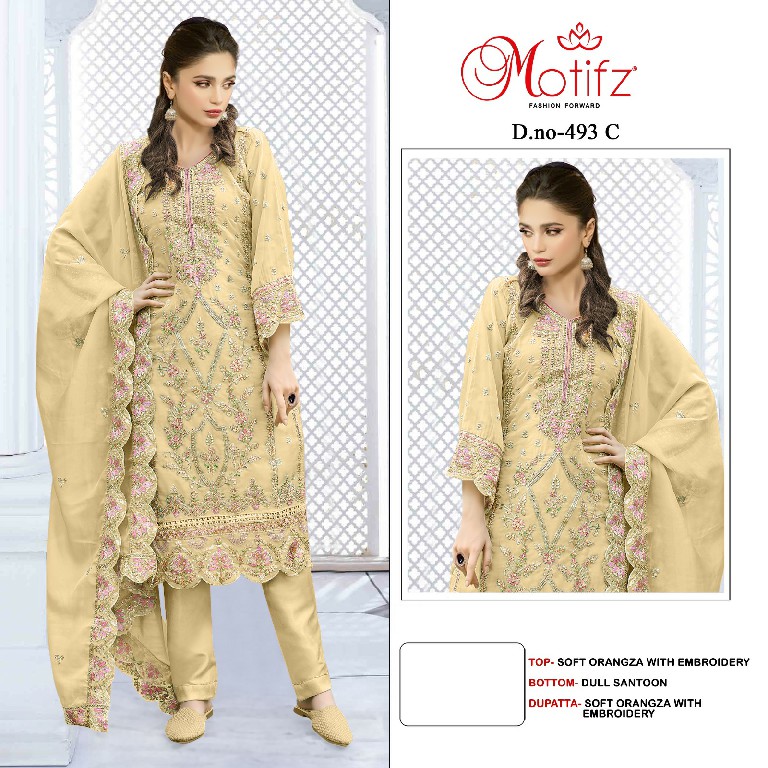 Motifz D.no 493 Wholesale Pakistani Concept Pakistani Suits