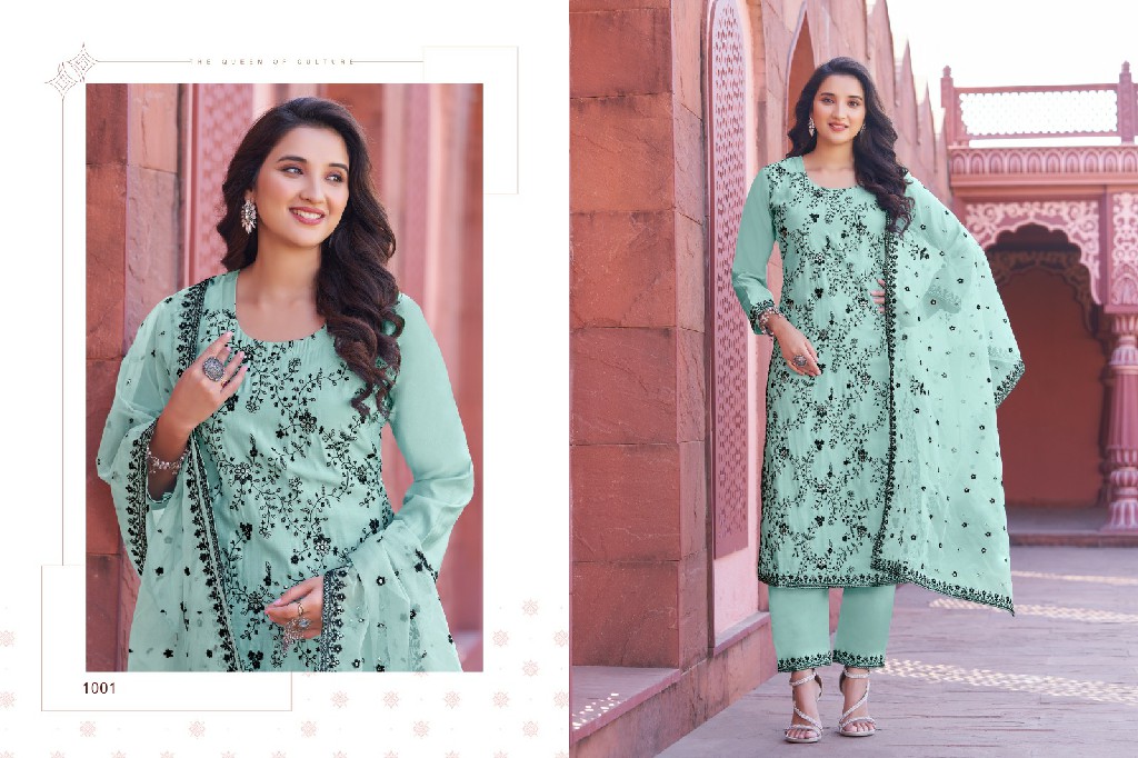 Khushi Aanya Wholesale Kurti Pent With Embroidery Full Work Suits