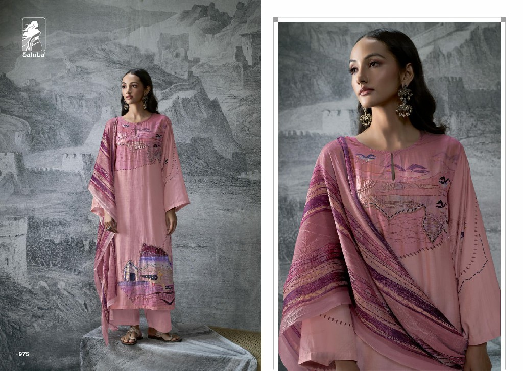 Sahiba Jal Wholesale Unique Muslin Digital With Hand Work Salwar Suits