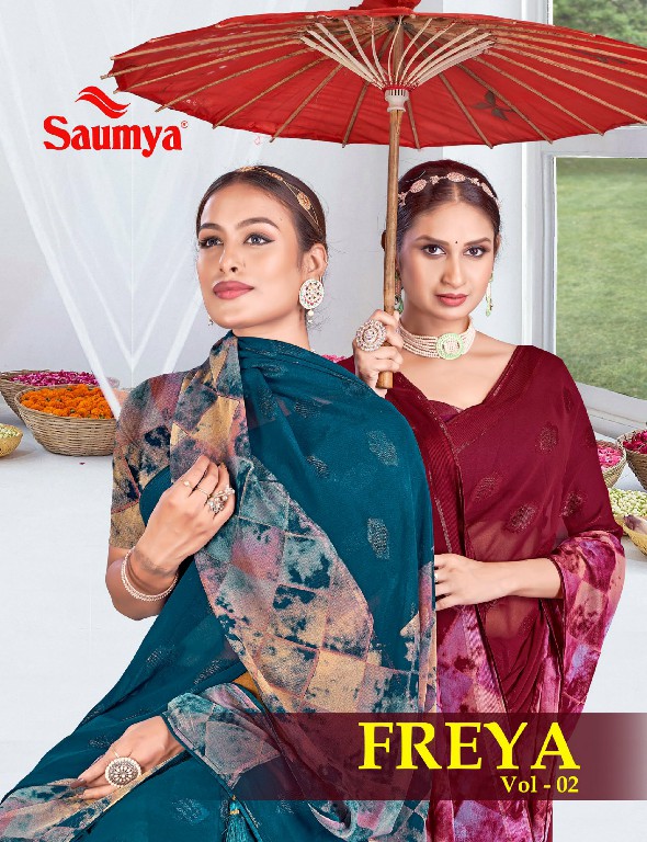 Saumya Freya Vol-2 Wholesale Luster Butta Pattern Ethnic Sarees