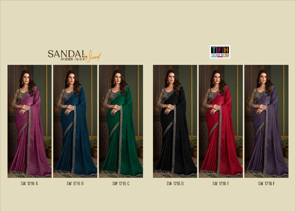 TFH Sandalwood 1216 Hit Design Colour Festive Ethnic Sarees
