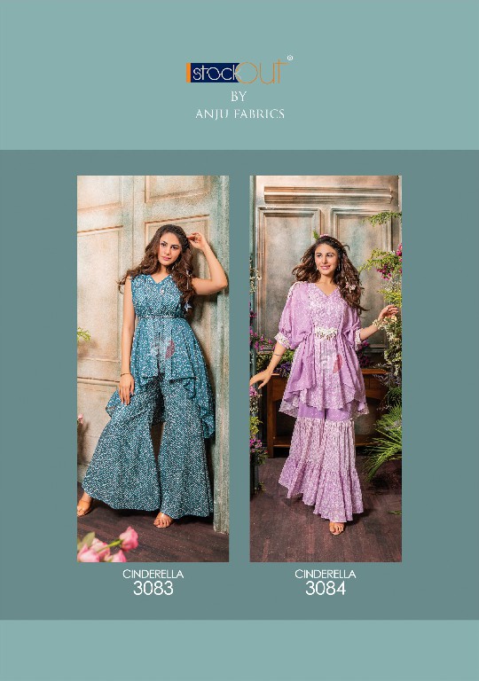 Anju Cinderella Vol-3 Wholesale Designer Kurtis With Pants Sharara And Divider