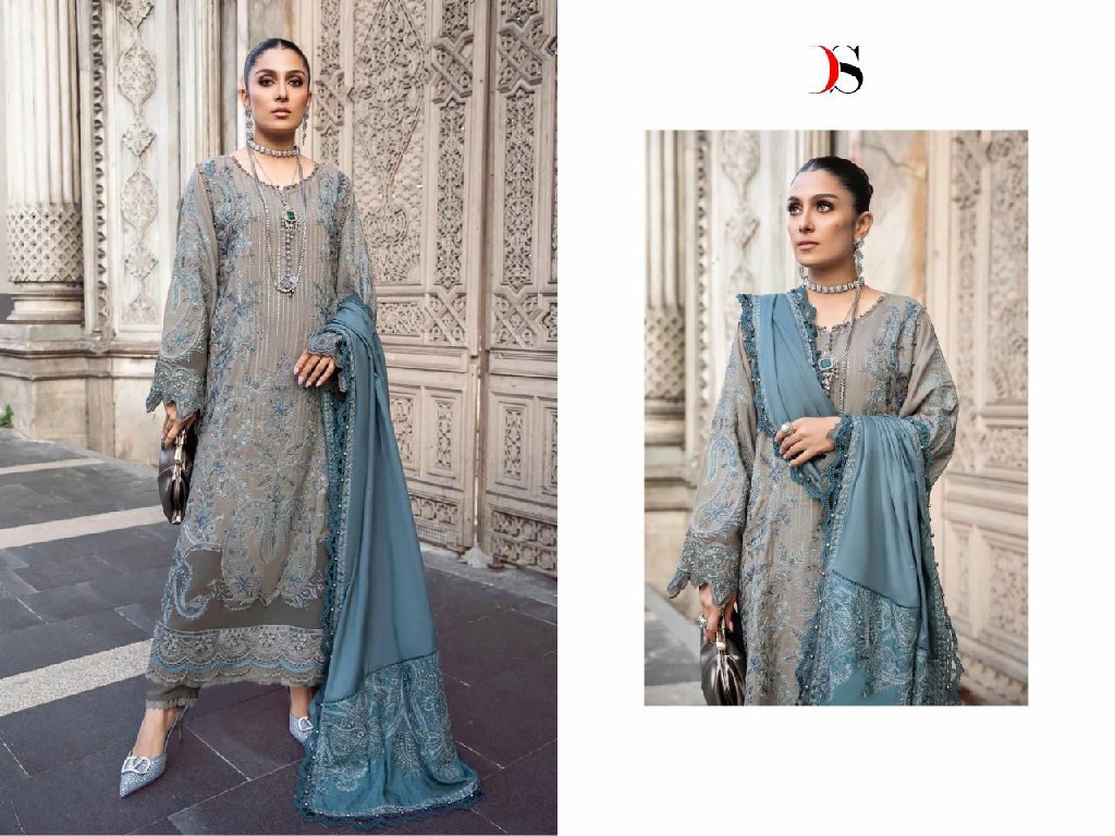DEEPSY SUITS MARIA B EMBROIDERED VOL 2 24 HEAVY WORK PAKISTANI SALWAR SUITS
