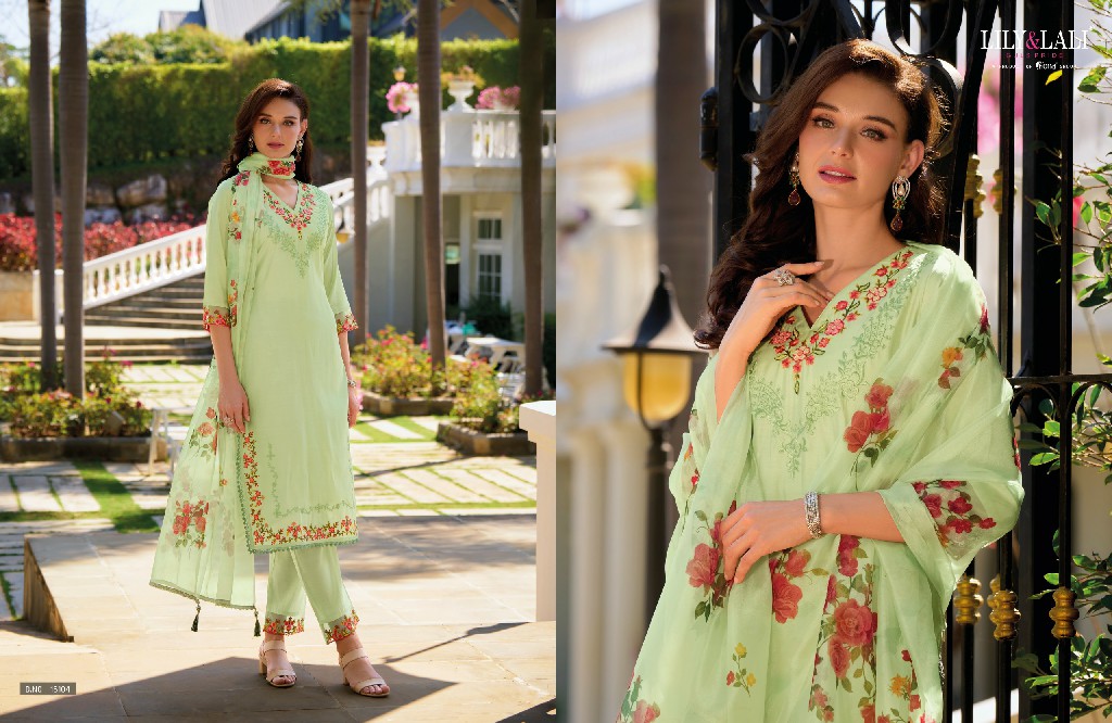 Lily And Lali Navyaa Wholesale Embroidery And Handwork Milan Silk Kurtis With Pant And Dupatta