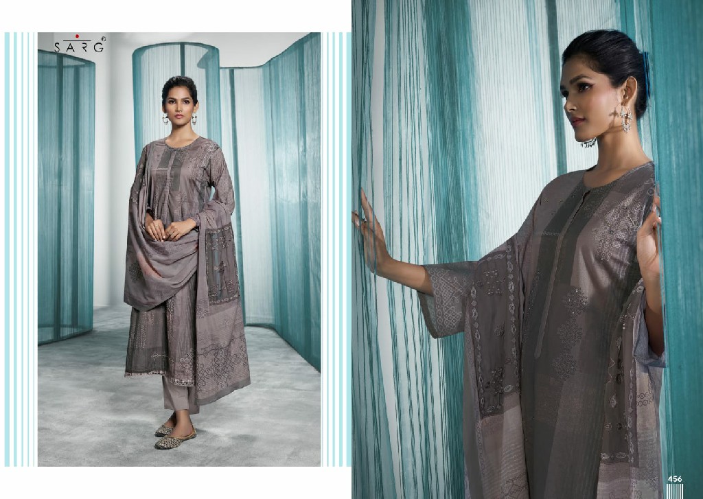 Sarg Anokhi Wholesale Pure Lawn Cotton With Hand Work Salwar Suits