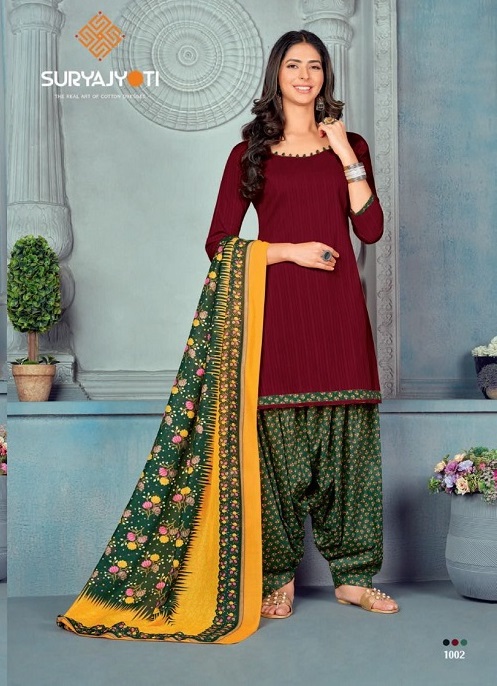 Suryajyoti Izhar Vol-1 Wholesale Cambric Cotton Dress Material