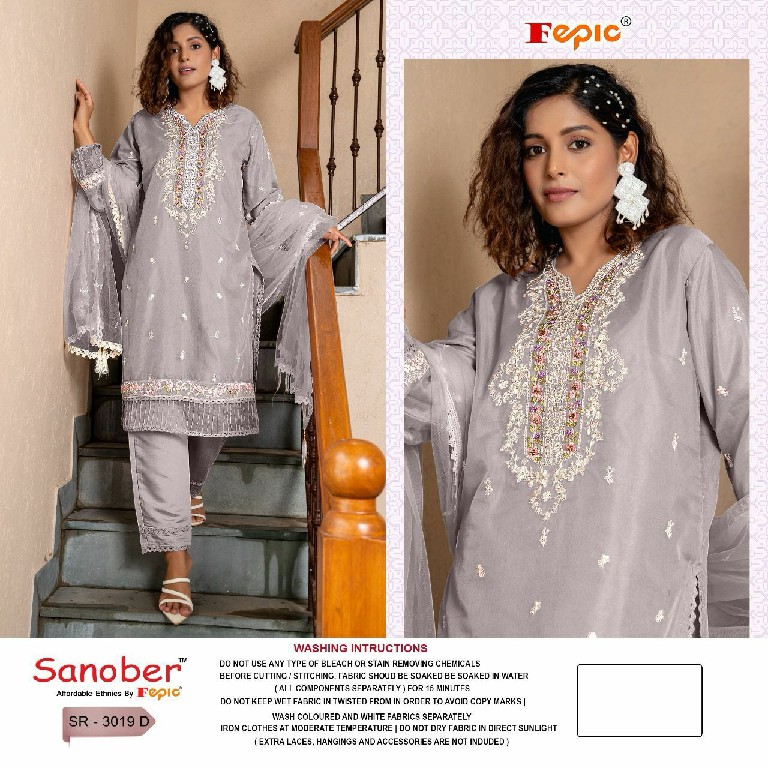 Fepic Sanober SR-3019 Wholesale Readymade Pakistani Concept Pakistani Suits