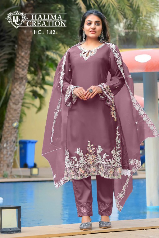 Halima Creation HC-142 Wholesale Luxury Pret Formal Wear Collection