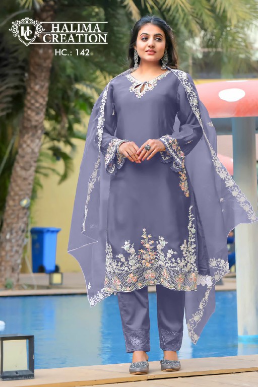 Halima Creation HC-142 Wholesale Luxury Pret Formal Wear Collection