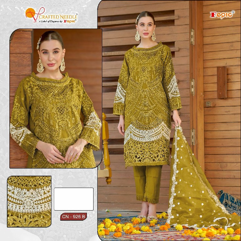 Fepic Crafted Needle CN-926 Wholesale Pakistani Readymade Suits