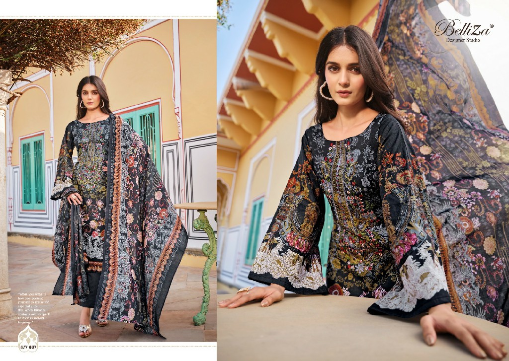 BELLIZA DESIGNER NAIRA VOL 33 COTTON COMFY DIGITAL PRINT UNSTITCH SUIT