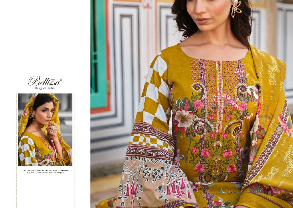 BELLIZA DESIGNER NAIRA VOL 33 COTTON COMFY DIGITAL PRINT UNSTITCH SUIT