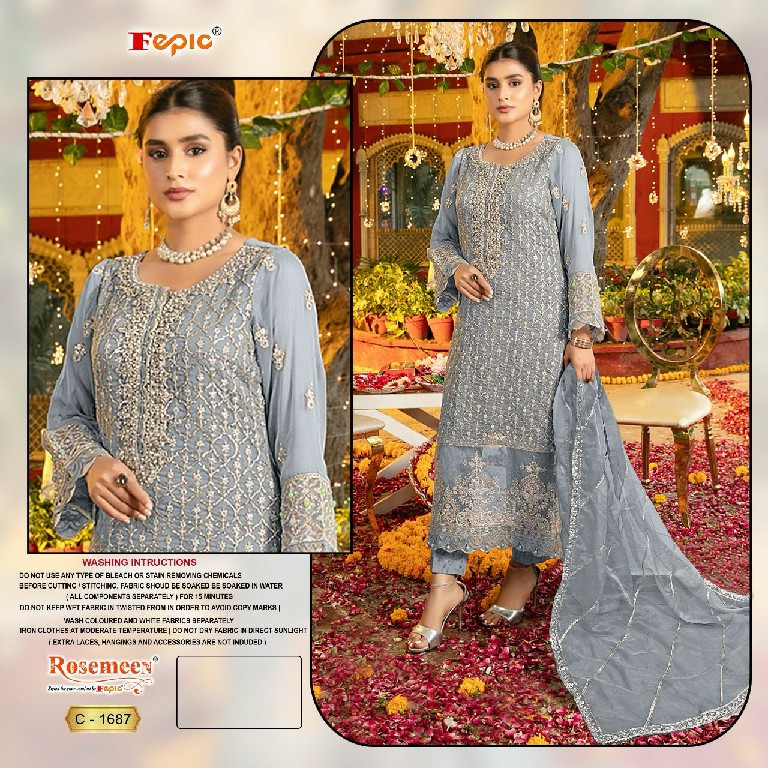 Fepic Rosemeen C-1687 Wholesale Pakistani Concept Pakistani Suits