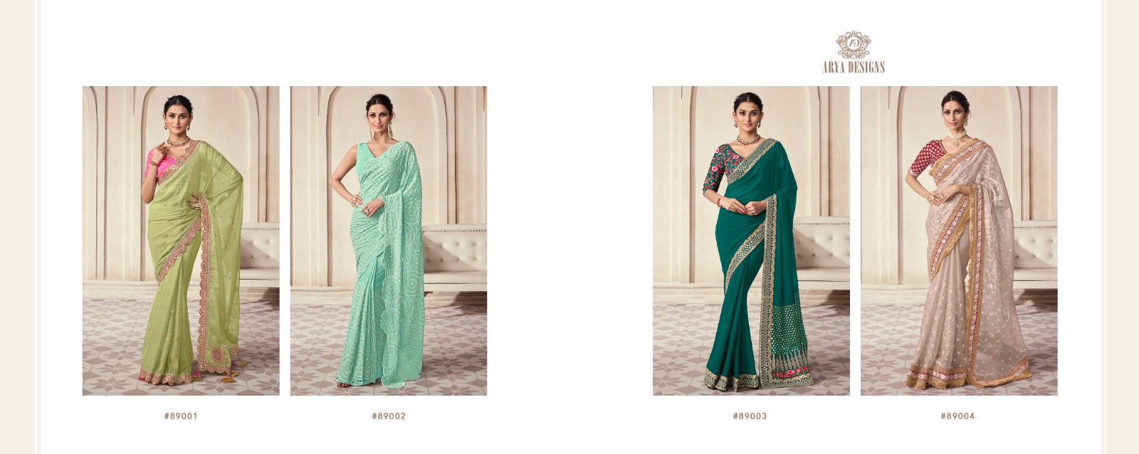 IMPERIAL VOL 11 BY ARYA DESIGNS THREAD WORK FANCY SAREE COLLECTION