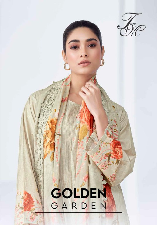 T And M Golden Garden Wholesale Pure Cotton With Handwork Salwar Suits