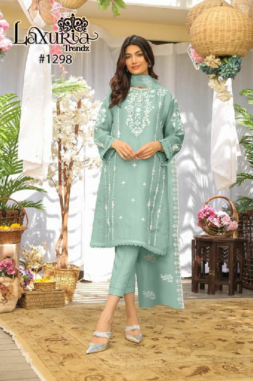 Laxuria D.no 1298 Wholesale Pakistani Concept Kurti With Pant And Dupatta