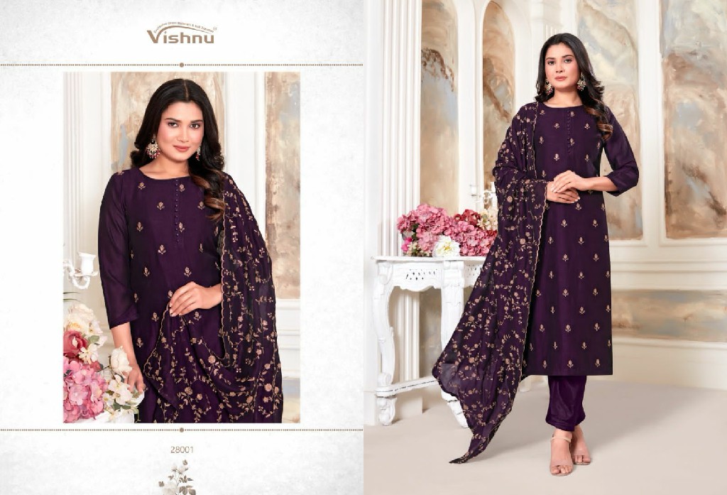 Vishnu Riyasat Vol-2 Wholesale Vichitra Blooming Dress Material