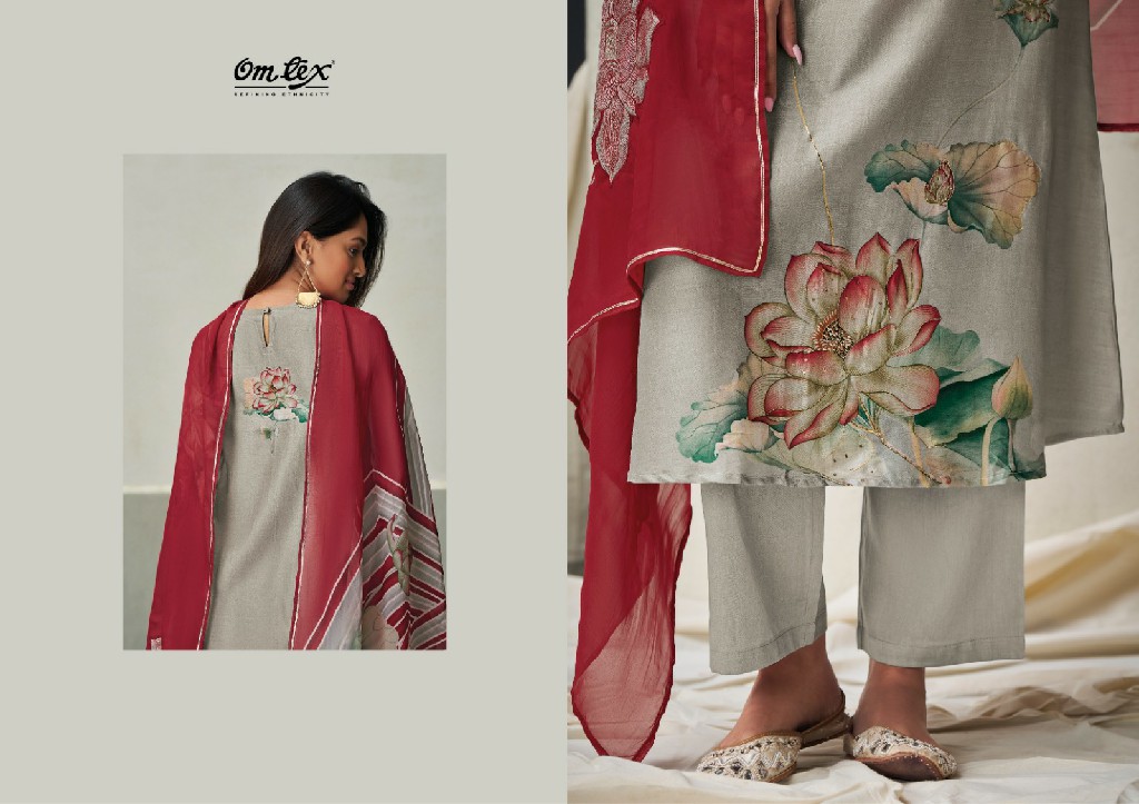 Omtex Sur Wholesale Senna Silk With Handwork Salwar Suits