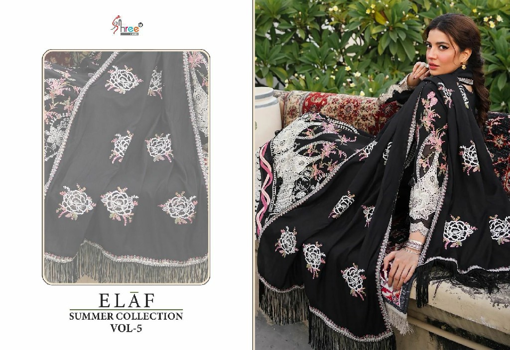 ELAF SUMMER COLLECTION VOL 5 BY SHREE FAB DESIGNER WORK PAKISTANI SUITS