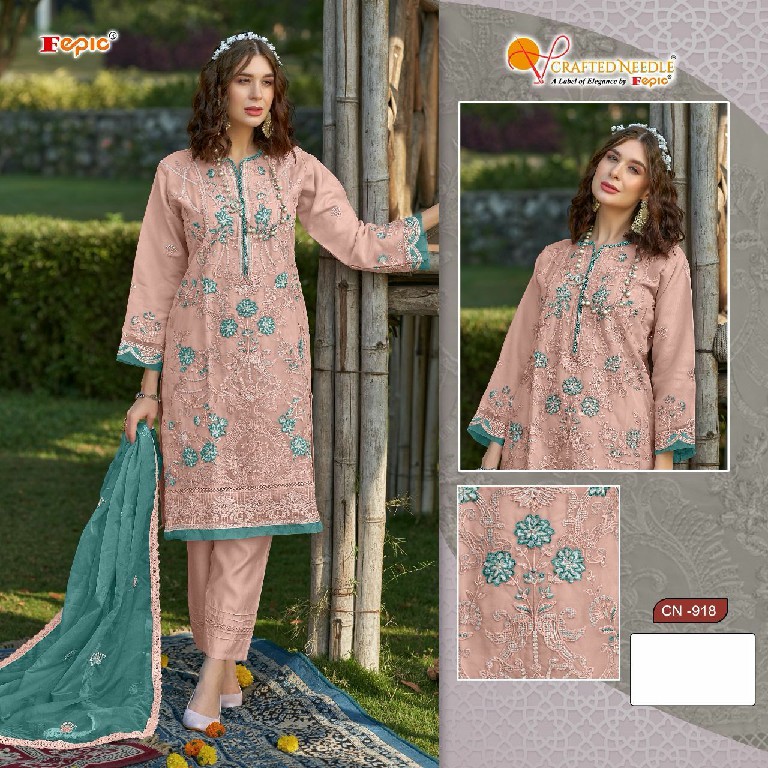 Fepic Crafted Needle CN-918 Wholesale Readymade Pakistani Suits