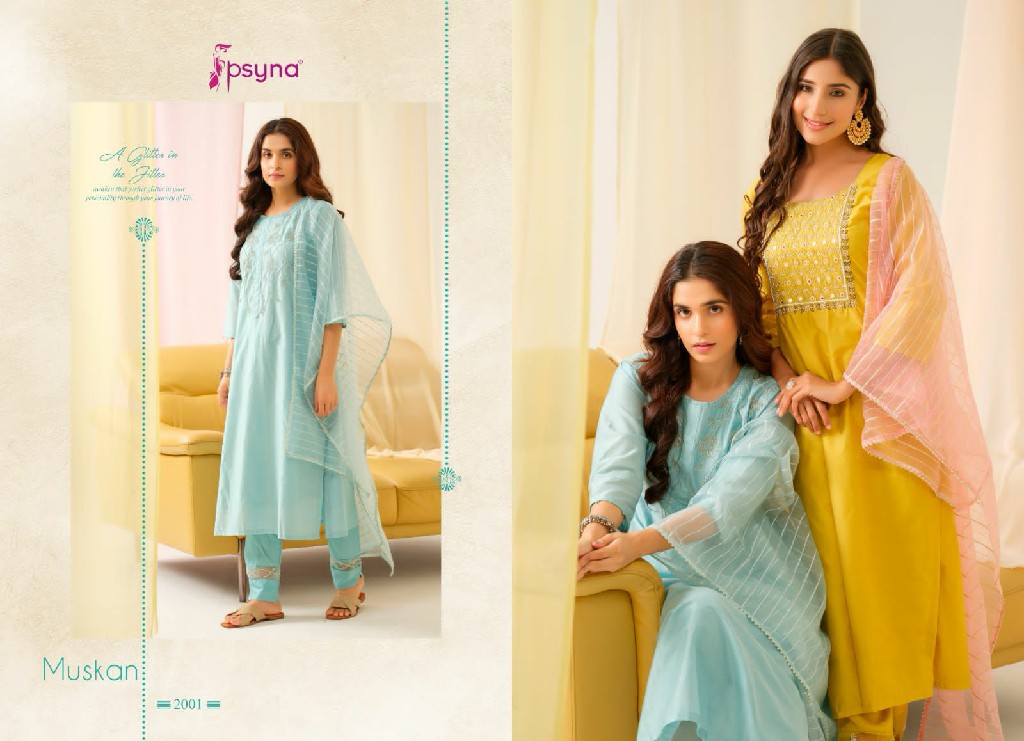 Psyna Muskan Vol-2 Wholesale Readymade Three Piece Salwar Suits