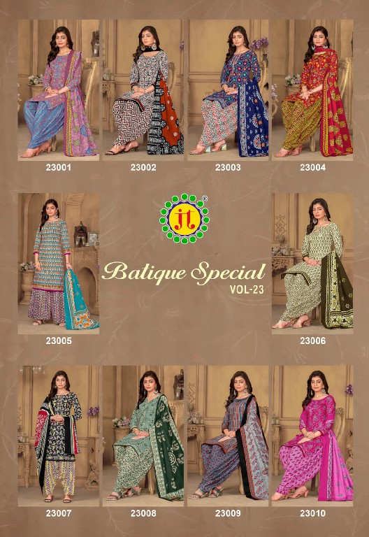 JT Batique Special Vol-23 Wholesale Pure Cotton Printed Dress Material