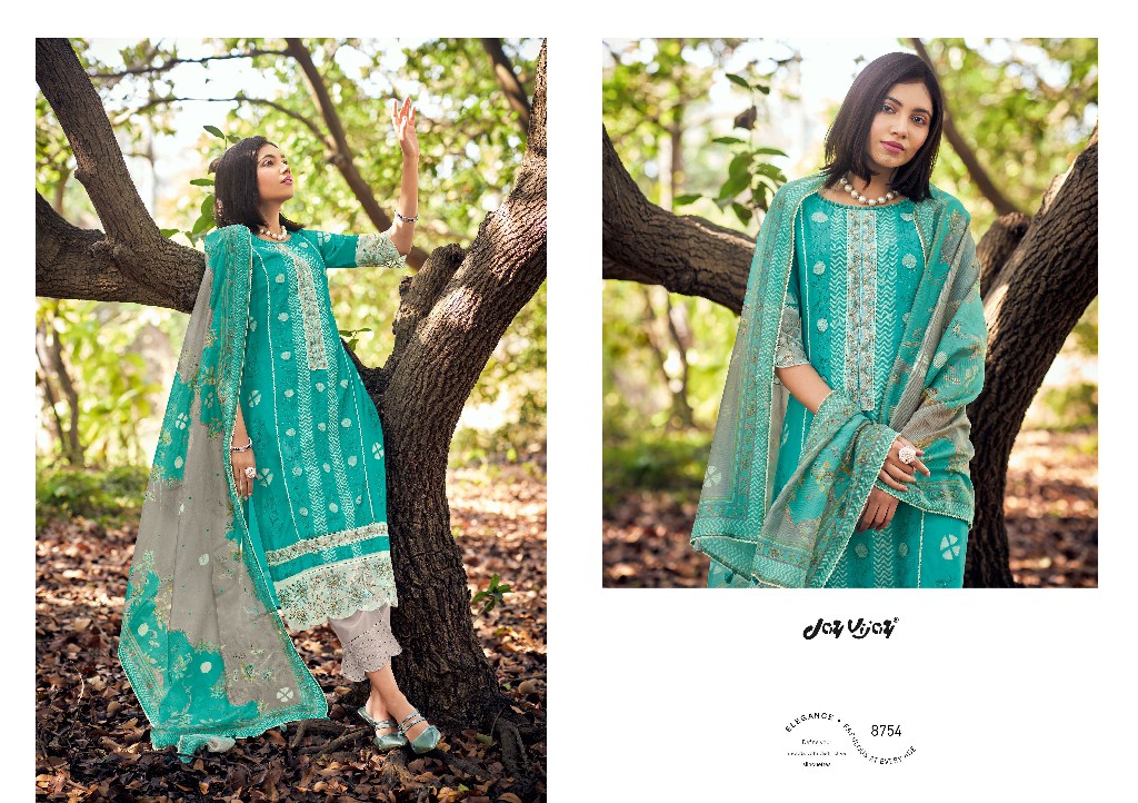 Jay Vijay New And Now Vol-13 Wholesale Pure Moga Silk With Embroidery Salwar Suits