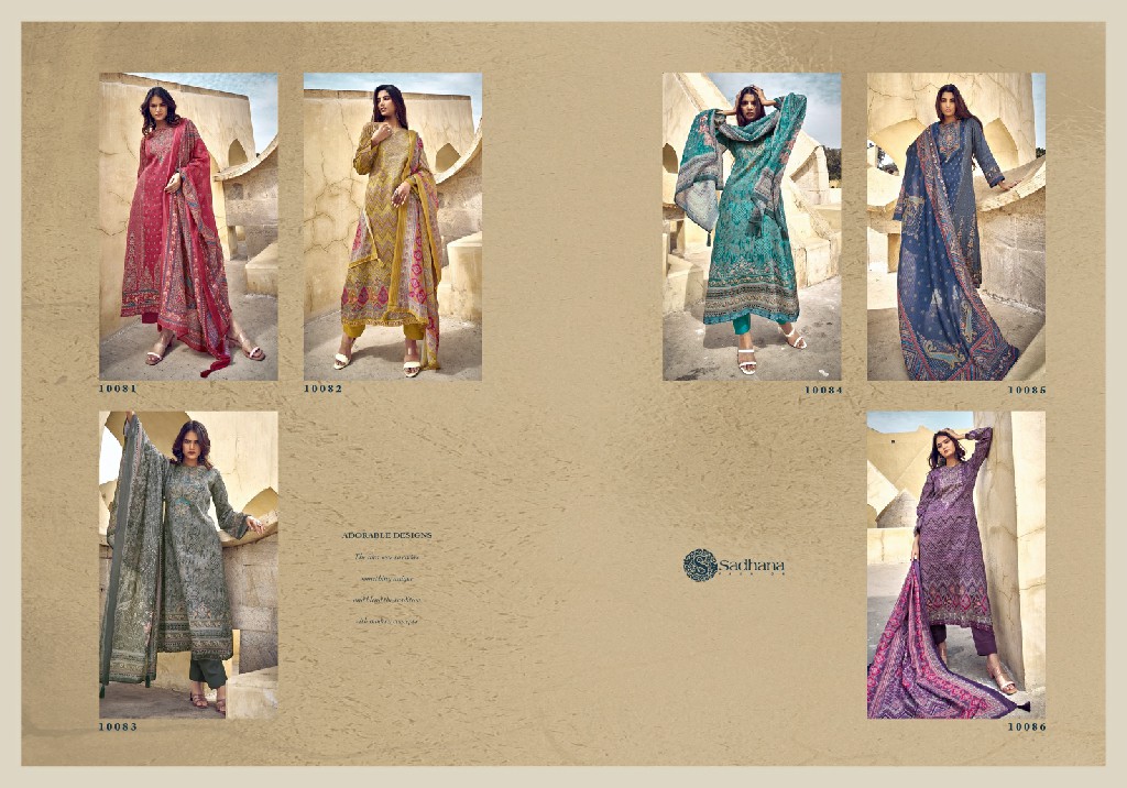 Sadhana Simrin Wholesale Pure Jamm Cotton With Fancy Work Salwar Suits