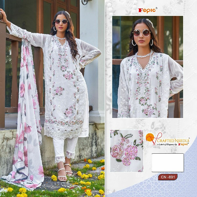 Fepic Crafted Needle CN-891 Wholesale Readymade Pakistani Concept Suits